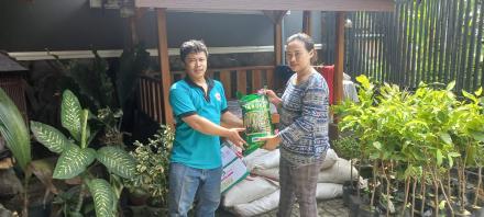 Penyaluran Bantuan Ketahanan Pangan Dusun Kemiri Tahun 2022